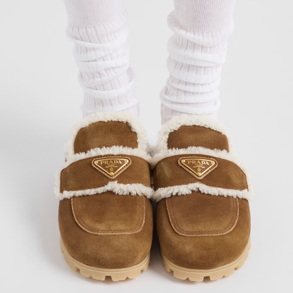 PRDA Shearling Slippers